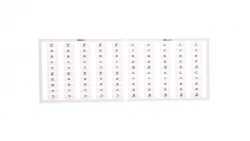 Ramka z oznacznikami 20x U V W N PE 209-474 /5szt./