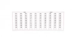 Ramka z oznacznikami 3x101-3x130 209-667