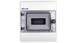 Rozdzielnica modułowa 1x8 podtynkowa IP65. RHp-8/Z (z zamkiem) 36.809