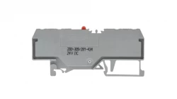 Złączka szynowa 4-przewodowa LED 2,5mm2 szara 280-809/281-434