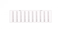 Ramka z oznacznikami 10x 41-50 209-706