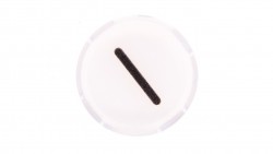 Soczewka przycisku 22mm płaska biała z symbolem START I M22-XDL-W-X1 218296