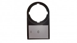 Tabliczka opisowa 0-I 50x30mm czarna prostokątna M22S-ST-X88 216485