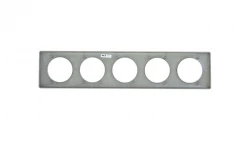 CELIANE Ramka pięciokrotna aluminium metal Poziomy i pionowy 068930