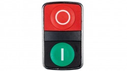 Przycisk sterowniczy 22mm podwójny czerwony/zielony z samopowrotem 1Z 1R XB4BL73415