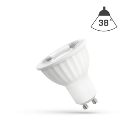 Żarówka LED SMD 230V 6W GU10 zimno biała 38st. z soczewką SPECTRUM WOJ14094