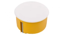 Puszka podtynkowa 70mm regips żółta z pokrywą PO-70F 0204-0N /40szt/