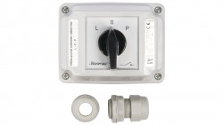 Łącznik krzywkowy L-0-P 3P 25A w obudowie ŁK25R-3.8368OB2