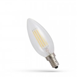 LED ŚWIECOWA E-14 230V 6W COG WW CLEAR SPECTRUM
