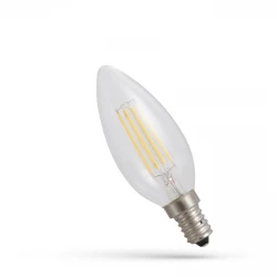 LED ŚWIECOWA E-14 230V 6W COG NW CLEAR SPECTRUM