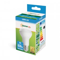 LED R-63 E-27 230V 8W CW SPECTRUM