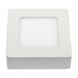 ALGINE ECO LED SQUARE 230V 6W IP20 CW SUFITOWE biała ramka NATYNKOWA