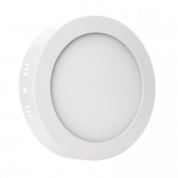 ALGINE ECO 6W 300lm WW 230V 120st IP20 IK06 FI125x35mm BIAŁY okrągła  natynkowa
