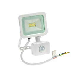 NOCTIS LUX 2 NAŚWIETLACZ 10W 830lm CW 230V 120st IP44 160x104x25mm BIAŁY czujnik ruchu PIR