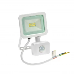 NOCTIS LUX 2 NAŚWIETLACZ 10W 820lm NW 230V 120st IP44 160x104x25mm BIAŁY czujnik ruchu PIR