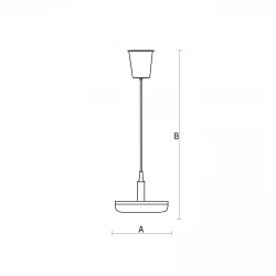 ALBENE ECO LED SMD 24W 230V WW RED cable