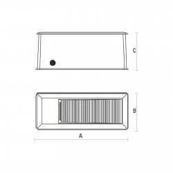 ENCANTA 15 LED 230V 1,2W IP65 WW ŚCIENNE czarna