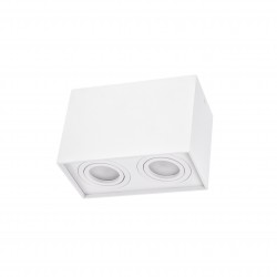 CHLOE DUO GU10 X2 NATYNKOWA GU10 250V IP20 97x185x125mm BIAŁY prostokątna  ruchoma
