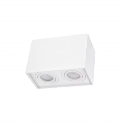CHLOE DUO GU10 X2 NATYNKOWA GU10 250V IP20 97x185x125mm BIAŁY prostokątna  ruchoma
