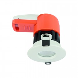 INGIS FIRE RATED  8W 700lm CCT 230V 38st IP65 IK07 90x96mm BIAŁY okrągła
