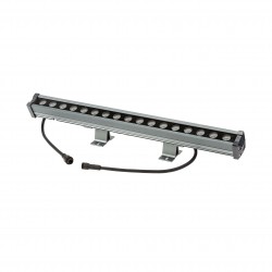 ECLAIR ELEWACYJNA 18W 1000lm WW 24V 45st IP65 500x43x85mm SZARY 5 lat gw.