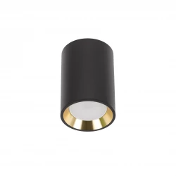 CHLOE GU10 MINI NATYNKOWA GU10 250V IP20 70x100mmCZARNY, ŚRODEK ZŁOTY   okrągła
