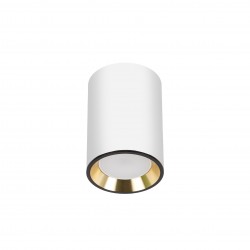 CHLOE GU10 MINI NATYNKOWA GU10 250V IP20 70x100mmBIAŁY, ŚRODEK ZŁOTY   okrągła