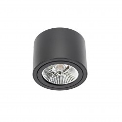 CHLOE AR111 NATYNKOWA GU10 250V IP20 139x100mm CZARNY okrągła  ruchoma