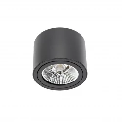 CHLOE AR111 NATYNKOWA GU10 250V IP20 139x100mm CZARNY okrągła  ruchoma