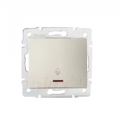 DOMO Łącznik zwierny dzwonek z LED szybkozłączka 10AX 250V kremowy 011080203 24780