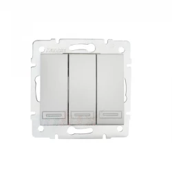 DOMO Łącznik potrójny szybkozłączka 10AX 250V srebrny 011090243 24840