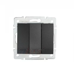 DOMO Łącznik potrójny szybkozłączka 10AX 250V grafit 011090241 24899