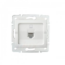 LOGI Gniazdo komputerowe pojedyncze (RJ45Cat 5e Jack) Biały 021390002 25108