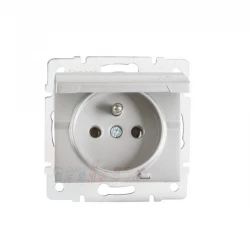 LOGI Gniazdo IP44 śrubowy Srebrny 16A 250V 021560143 25206
