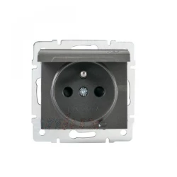 LOGI Gniazdo IP44 śrubowy Grafit 16A 250V 021560141 25265