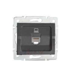 LOGI Gniazdo komputerowe pojedyncze (RJ45Cat 5e Jack) Grafit 021390041 25285