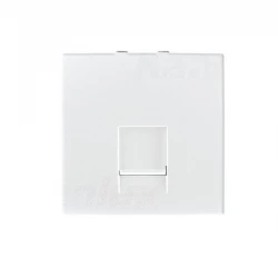 BIURO Gniazdo komputerowe pojedyncze (RJ45Cat 5e) m45 białe 25332