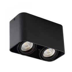 Oprawa nasufitowa punktowa 2x25W GU10 TOLEO DTL250-B czarna 26119