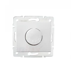 DOMO Ściemniacz obrotowy LED 3-100 W 10AX 250V biały 28754
