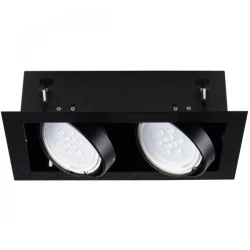 Oprawa downlight 2x25W GU10 220-240V AC IP20 MATEO ES DLP-150-B czarna 32932