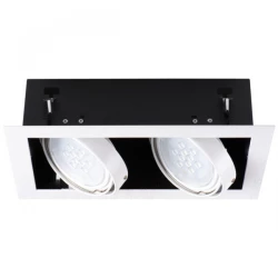 Oprawa downlight 2x25W GU10 220-240V AC IP20 MATEO ES DLP-150-W biała 32933