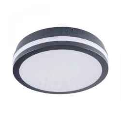 Plafoniera LED BENO 18W NW-O-SE-GR z czujnikiem ruchu 1550LM 4000K IP54 hermetyczna wodoodporna grafitowa 32945