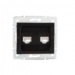 Gniazdo komputerowo-telefoniczne (RJ45 Cat 6+RJ11) LOGI 02-1440-042 cm