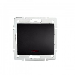 LOGI Łącznik zwierny dzwonek z LED 021080142 czarny mat 33632
