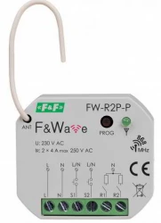 Radiowy przekaźnik bistabilny podwójny multifunkcyjny 85-265V AC/DC FW-R2P-P