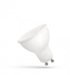 Żarówka LED SMD 230V 8W GU10 zimno biała z mleczną szybką WOJ14049