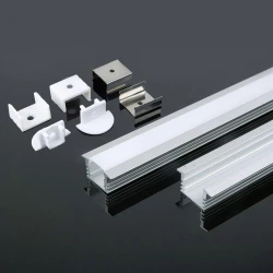 Profil wpuszczany aluminiowy Mleczny do taśm LED 2000x24,5x12,2mm 3357