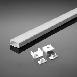 Profil nawierzchniowy aluminiowy Biały do taśm LED 12mm 2000x17,4x7mm 3365