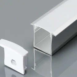 Profil wpuszczany aluminiowy Mleczny do taśm LED 2000x30x20mm 3372