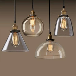 Lampa Wisząca VT-7300 E27 Max. 60W Transparentna 3737